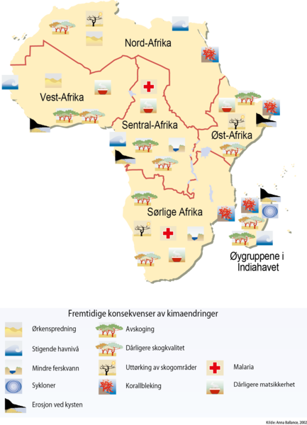 Afrika er sårbar overfor klimaændringer