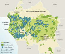 Skovhugst og bevarelse i Centralafrika