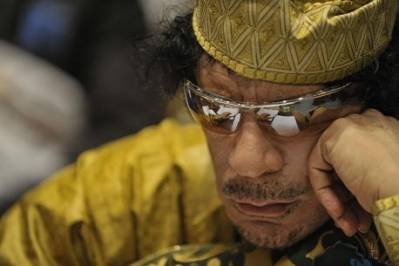 Muammar Gaddafi havde magten i Libyen fra 1969 til 2011. Foto: US Navy Photo/Jesse B. Awalt via Wikimedia