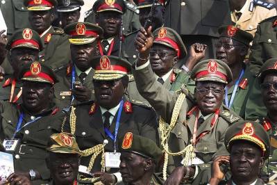 Militære ledere i Sydsudan samlet i 2011 - før intern splittelse og borgerkrig brød ud (Foto: Steve Evans/Flickr)
